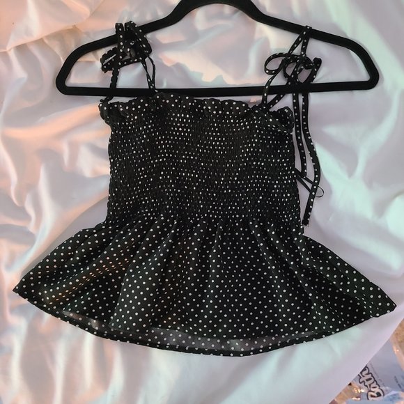 SHEIN Polka Dot Babydoll top - Picture 2 of 2